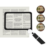 5X Magnifying Glass with Light Folding Handheld Magnifier for Seniors Low Vision Reading Inspection