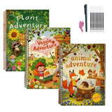 Grooved Handwriting Drawing Practice Book Set for Little Ones