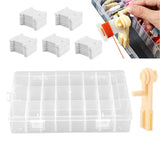 Embroidery Floss Cross Stitch Organizer Storage Box with 1 Winder 100 Bobbins
