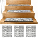 15Pcs Boho Non Slip Polyester Stair Tread Floor Mats for Stairs