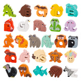 Wooden Alphabet Animal Puzzles – Matching Game Educational Toys for Kids