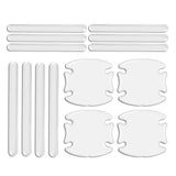 Car Door Handle Scratch Guard Strip Set Transparent