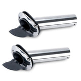 2Pcs Stainless Steel Boat Fishing Rod Holder 30 Degree Flush Mount Truck RV Kayak