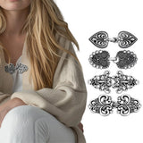 4 PCS Vintage Sweater Swirl Cape Cloak Clips for Dress Retro Cardigan Shawl