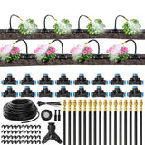 Drip Irrigation System 30m 0.6cm 360-Degree for Raised Beds Greenhouse