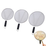 3PCS Stainless Steel Grease Splatter Guard Ultra Fine Mesh Pan Screens