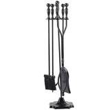 5 PCS Iron Fireplace Set Utility Tool Set For Indoor And Outdoor Use