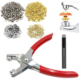 402 Pcs Grommet Eyelet Pliers Kit with 400 Metal Eyelets 6mm for Leather Crafts