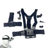 6-Piece Head Strap and Chest Harness Mount Kit for Phone and Action Cameras