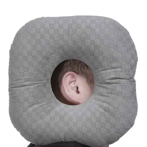 O-Shaped Side Sleeping Pillow for Side Sleepers – Ergonomic Design with Ear Hole
