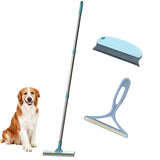 3 in 1  Carpet Rake Adjustable Long Handle for Dog Cat Fur