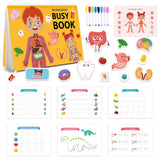 Montessori Human Body Anatomy Busy Book Educational Activity Book