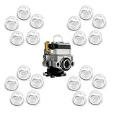 20 PCS Clear Carburetor Primer Bulbs for Trimmers Mowers and Hedge Machines