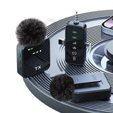 Wireless Lavalier Microphone Set Plug and Play Mic for Vlogging Podcasting Live Streaming