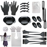 26PCS Hair Dye Tool Kit with Hair Dye Brush Color Bowl and Hair Clips
