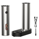 2Pcs Stainless Steel Salt and Pepper Grinder Set Shakers for Kitchen