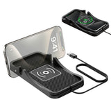 Wireless Charging Pad 15W 2 in 1 with Non Slip Car Phone Holder