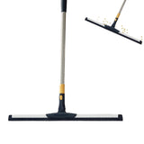 81-130cm Adjustable Telescopic Floor Squeegee 180 Degrees Swivel Water Broom for Bathroom Garage Window Cleaning Navy