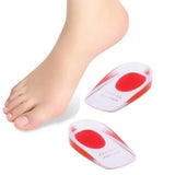 Pair of Gel Shoe Cushion Heel Insole Foot Insert Heel Pads – Red