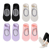 4 Pairs of Pilates Socks Silicone Grip Socks for Women Ankle Yoga Socks for Yoga Dance