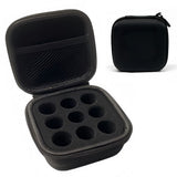 9-Compartment Insulin Storage Case Portable Organizer Bag with Mesh Compartments Protective Foam Lining Travel Case