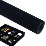 150x50cm Flocking Fabric Roll Self Adhesive for Craft and Liner Black