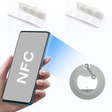 100 PCS Rewritable NFC Tag Stickers 13 Point 56MHz 180B Memory White 25mm