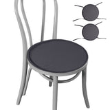 2 PCS 38CM Round Sponge Chair Cushions with Ties for Stools Grey