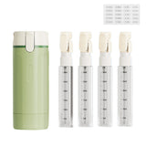 4-in-1 Travel Toiletry Bottle Set 30ml Leakproof Empty Containers with 120ml Compact Dispenser for Shampoo Lotion Green