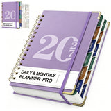 2027 A5 Weekly Planner Notebook Hardcover Calendar January to December Purple