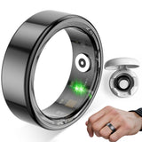 Smart Ring for Men Women Fitness Activity Tracker Ring with Step Counter Black