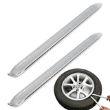 2PCS Heavy Duty Tire Lever Double Head with Curved Straight Ends Steel