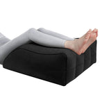Wedge Pillow for Sleeping Inflatable Leg Elevation Pillow Leg Support Pillow for Ankle Foot Rest Black