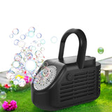 40 Holes Electric Bubble Machine Automatic Bubble Maker for Party Stage Wedding Black
