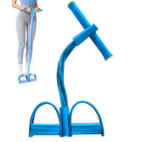 Portable Pedal Ankle Resistance Band Body Exercise Equipment Blue
