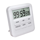 Digital Kitchen Timer with Large Display 99 Hour Countdown Count Up Timer with Retractable Stand for Cooking Classroom Workout White