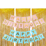 Set of 3Pcs 2M Fringe Curtain Backdrop Curtain Photo Booth Props Streamers Party Decorations Gold