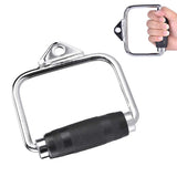 Cable Pulley Attachment D Stirrup Handle with Rubber Grips Gym Accessory