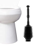 Toilet Plunger Removes Heavy Duty Clogs with Detachable Bellows Design