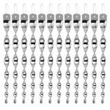 12pcs Set Bird Repellent Reflective Rods Hanging Wind Spinner Bird Scarer for Garden Yard Balcony Fruit Trees Outdoor Decor