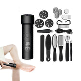 Electronic Foot File Grinder Set Electric Callus Remover Foot Pedicure Tool Black