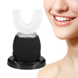 U Shaped Automatic Toothbrush Ultrasonic Electric Toothbrush for Adults Black