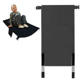 Portable Kids Footrest Hammock Toddler Travel Bed Airplane Car Seat Extender for Toddler Kids Black