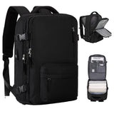 Sport Backpack Travel Rucksack Duffel Shoulder Hiking Camping Bag with Shoe Compartment Black