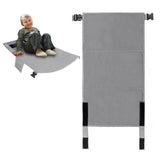 Portable Kids Footrest Hammock Toddler Travel Bed Airplane Car Seat Extender for Toddler Kids Grey