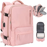 Sport Backpack Travel Rucksack Duffel Shoulder Hiking Camping Bag with Shoe Compartment Pink