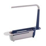 Telescopic Sink Rack Holder Expandable Storage Drain Basket for Home Kitchen