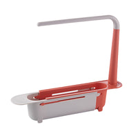 Telescopic Sink Rack Holder Expandable Storage Drain Basket for Home Kitchen