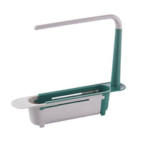 Telescopic Sink Rack Holder Expandable Storage Drain Basket for Home Kitchen