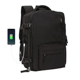 Sport Backpack Travel Rucksack Duffel Shoulder Hiking Camping Bag with Shoe Compartment Black
